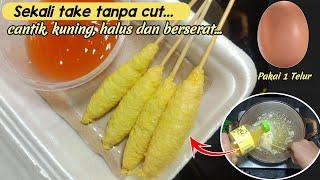 Gak ada yg di rahasiain‼️Cara membuat telur gulung kuning merona halus dan cantik pakai telur murni