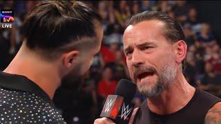 WTF Seth Rollins Come To Challange CM Punk In Monday Night Raw.
