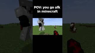 POV you go afk in minecraft with your friend  #minecraft #minecraftmeme #minecraftfyp #dankmemes