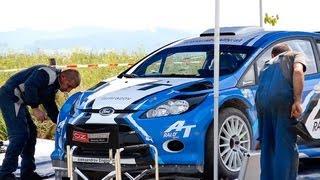 Teams testing before IRC Barum Czech Rally 2011 HD