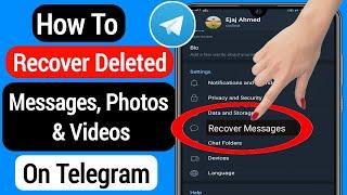 How To Recover Deleted Telegram Message Chats Pictures and Videos Method 2023