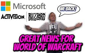 MICROSOFT BLIZZARD MERGER  The Best Thing that could have happened to WOW