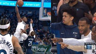 Anthony Edwards INSANE poster dunk on Daniel Gafford in Game 3 