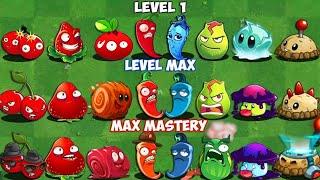 All ONCE & BOMB Plants Level 1 vs Max level - Who Will Win? - PvZ 2 Plant vs Plant