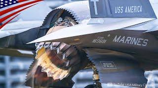 F-35B Moves Thrust Vectoring Nozzle During Pre-Flight Checks