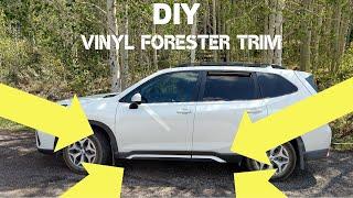 DIY Subaru Forester Accent Trim Vinyl White