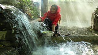 High pressure springs in the village of Iran  village lifestyle of Iran