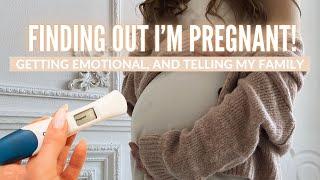 Finding Out Im Pregnant Getting Emotional and Telling My Family ️