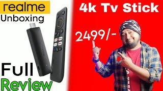 Realme 4k tv stick unboxing and review Realme 4k tv stick 2023 Realme 4k tv stick problem & featur