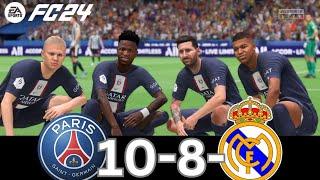 WHAT HAPPEN IF MESSI RONALDO MBAPPE NEYMAR PLAY TOGETHER ON PSG VS REAL MADRID