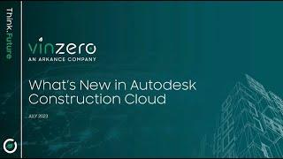 Whats New in Autodesk Construction Cloud