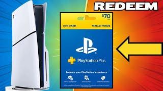 How to Redeem PlayStation Gift Card Code on PS5 2024