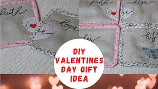 DIY - St. Valentines Day Gift Idea  LINEN COASTERS