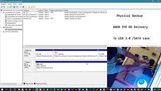 IDE 40GB to SATA on USB 3.1 case