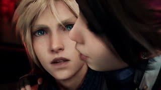 Final Fantasy 7 Remake Cloud reaction to Jessie Kiss All Cutscenes