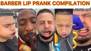 BARBER LIP PRANKBARBER PRANKS TIKTOK COMPILATION.