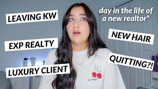 *NEW* REAL ESTATE AGENT DAY IN THE LIFE leaving KW new hair luxury clients and more