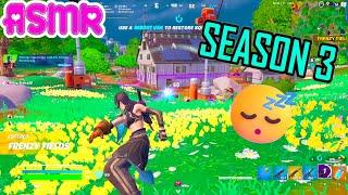 ASMR Gaming  Fortnite Season 3 Squad Relaxing Gum Chewing + Controller Sounds Whispering 