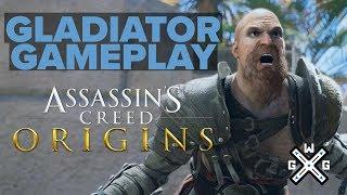Krokodilopolis Gladiator Arena Gameplay - Assassin’s Creed Origins