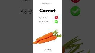 Cara baca Carrot dalam bahasa Inggris  #english #bahasainggris #learnenglish #anakanak