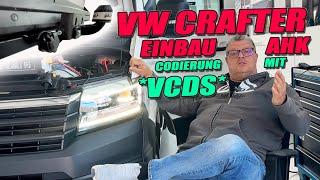 AHK VW AUDI SKODA SEAT mit VCDS codieren - Anhängerkupplung mit Kabelsatz im Crafter eingebaut