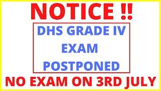 EXAM POSTPONED  DHS  DME  AYUSH  GRADE 4  OFFICIAL NOTIFICATION OUT  FOR GOVT JOBS