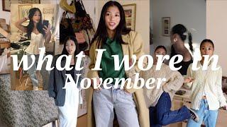 what i wore in November  OUTFITS OF THE MONTH