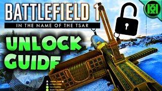 Battlefield 1 Weapon Unlock Guide In the Name of the Tsar DLC  All BF1 New Weapons Gameplay