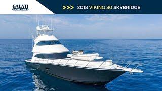 2018 Viking 80 Skybridge Yacht For Sale TEAM MAYHEM