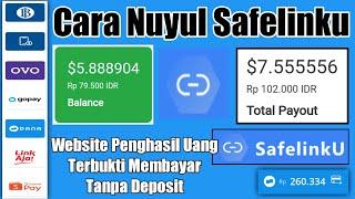 Cara Cepat Dapat Uang Di Safelinku  Website Penghasil Uang Terbukti Membayar