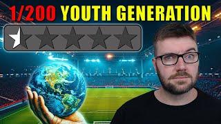 1200 Youth Rating for EVERY Nation  FM24 Experiment