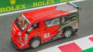 Tarmac Works 164 Toyota Hiace Widebody Drift Version TWOC 2021 Membership Car Unboxing and review