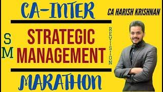 CA-INTER-STRATEGIC MANAGEMENT QUICK REVISION II SM MARATHON  II MAY 2024 EXAMS -CA HARISH KRISHNAN