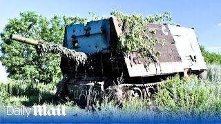 Russian turtle tank and its crew is captured by Ukraine soldiers near Klishchiivka Donetsk Oblast