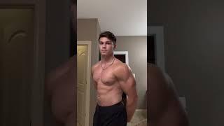 Young Muscle Guy Big Biceps Flexing