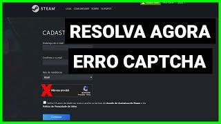 NÃO CONSIGO CRIAR CONTA NA STEAM ERRO RECAPTCHA - TUTORIAL 2023