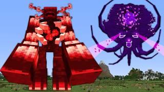 MEGA Wither Storm vs MEGA Warden Mutant in Minecraft