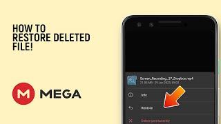 How to Restore a Deleted File in Mega App EASY