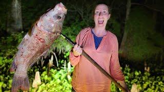 4 Days Swamp Foraging with My Family - Frogs Fishing Sharks Crabs & More