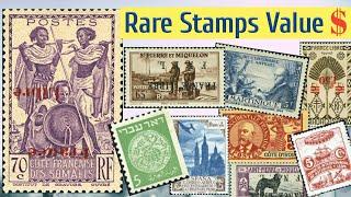 Rare Valuable Stamps From New Zealand To France  Old Stamps Value