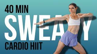 40 MIN CARDIO HIIT - NO JUMPING - All Standing SUMMER SHRED  Super Sweaty Fun + No Repeat