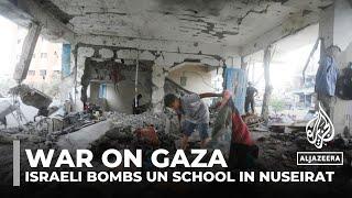 Israel bombs UNRWA school in central Gaza kills at least 39 displaced Palestinians