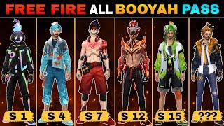 SEASON 1 TO ALL BOOYAH PASS FREE FIRE  FREE FIRE ALL BOOYAH PASS  ALL BOOYAH PASS BUNDLE FREE FIRE