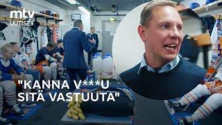 Tappara-luotsi Jussi Tapola antoi pelaajilleen tulista palautetta pukukopissa