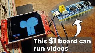 This $1 board can run videos  STM32 - Arduino IDE