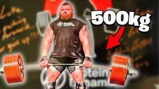 1102lb  500kg Deadlift World Record ft Eddie Hall