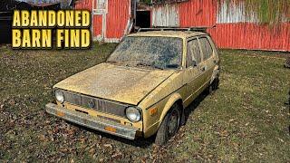 Volkswagen Rabbit ABANDONED In Barn for 28 Years Satisfying Car Detailing Restoration