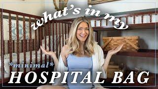 *MINIMAL* Whats in my Hospital Bag as a Seasoned Mom