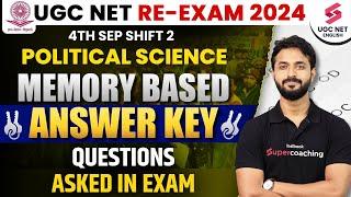 UGC NET 2024 Political Science Analysis  UGC NET Shift 2 Memory Based Analysis  Pradyumn Sir