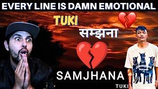 FIRST TIME Reacting to TUKI - Samjhana OFFICIAL MUSIC *SAD* TEARS  Freestyle  Rap  @tukimusic